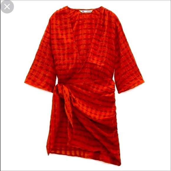 ZARA SS21 DOUBLE BREASTED MINI DRESS 100% COTTON - Picture 3 of 6